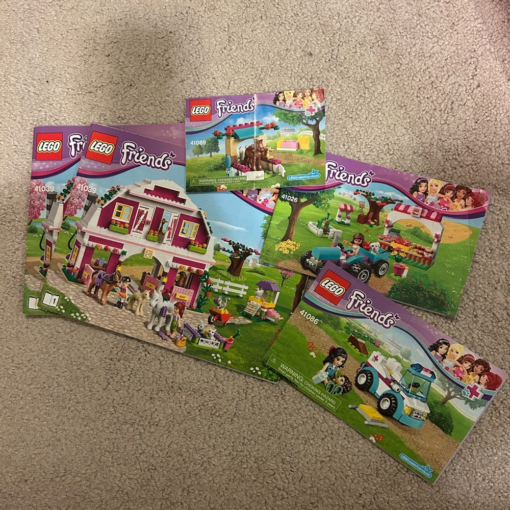 LEGO Friends Sunshine Ranch + Sunshine Harvest + Little Foal + Vet Ambulance